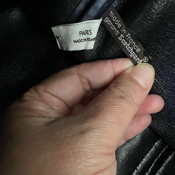 Dior vintage trotter Boston bag with leather lining. Dark blue. Made in France - Picture 8 of 10